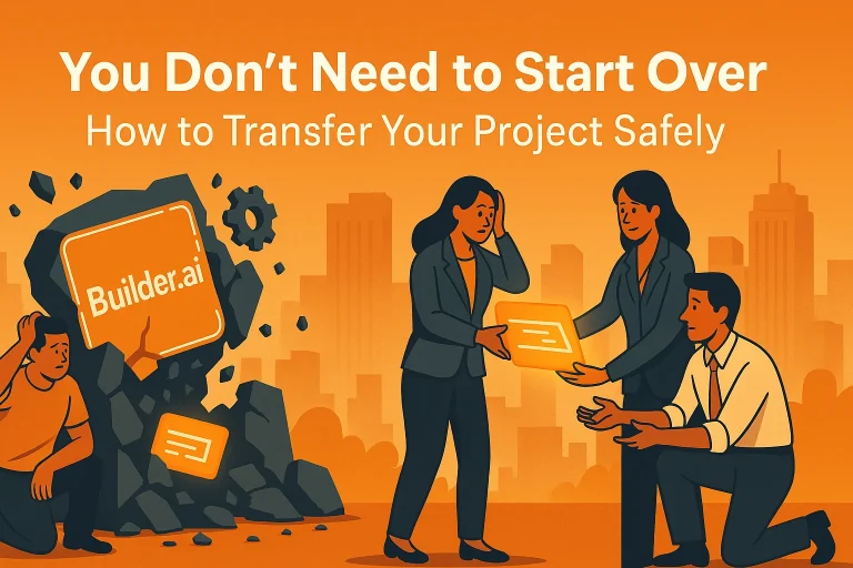 Safe project transfer without starting over