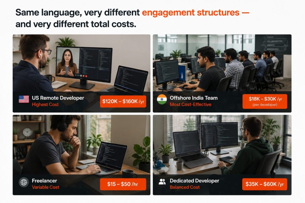 Remote vs. Offshore vs. Dedicated 