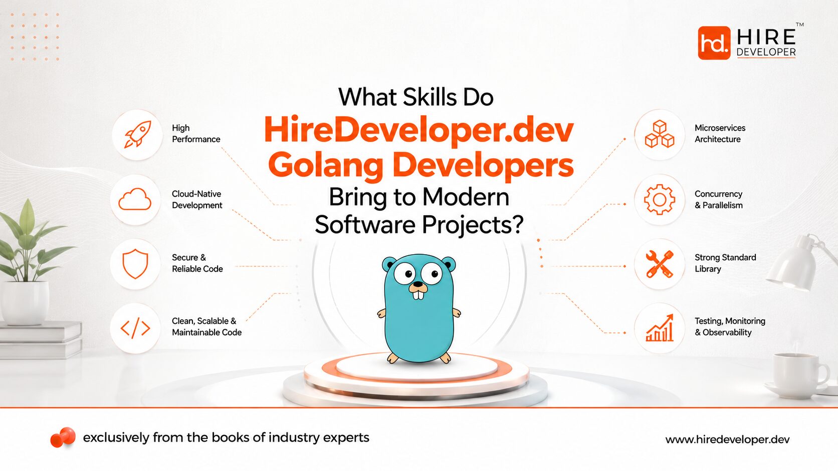 What skills and technical expertise do hiredeveloper. Dev golang developers bring to modern software projects?