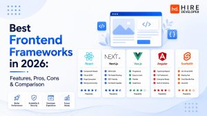 Best frontend frameworks in 2026: features, pros, cons & comparison
